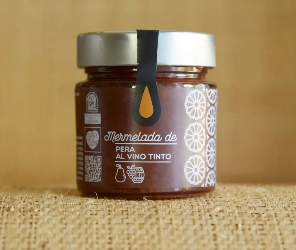 Mermelada de pera al vino tinto