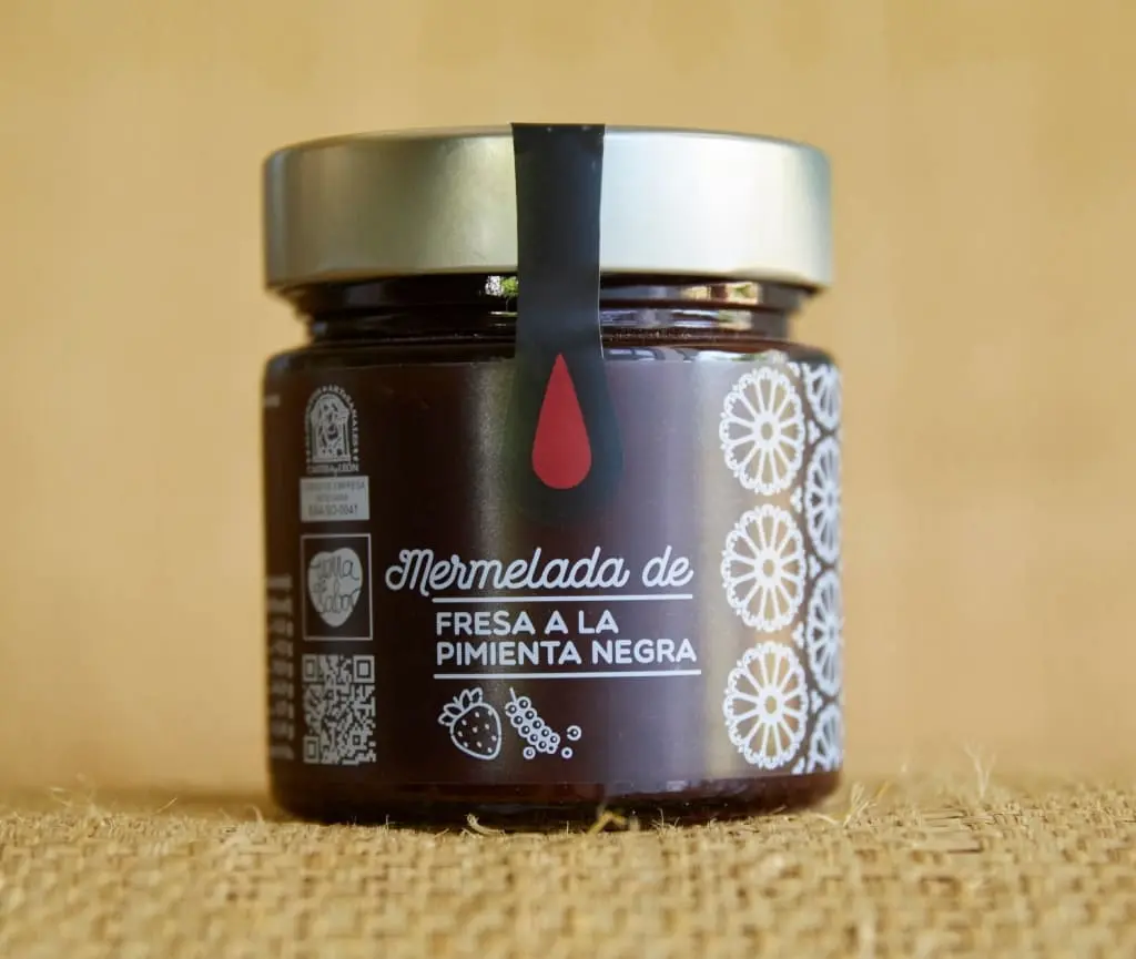 Mermelada de fresa a la pimienta negra