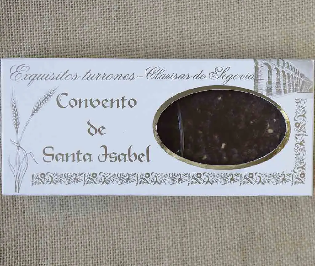 Turrón chocolate negro con almendra
