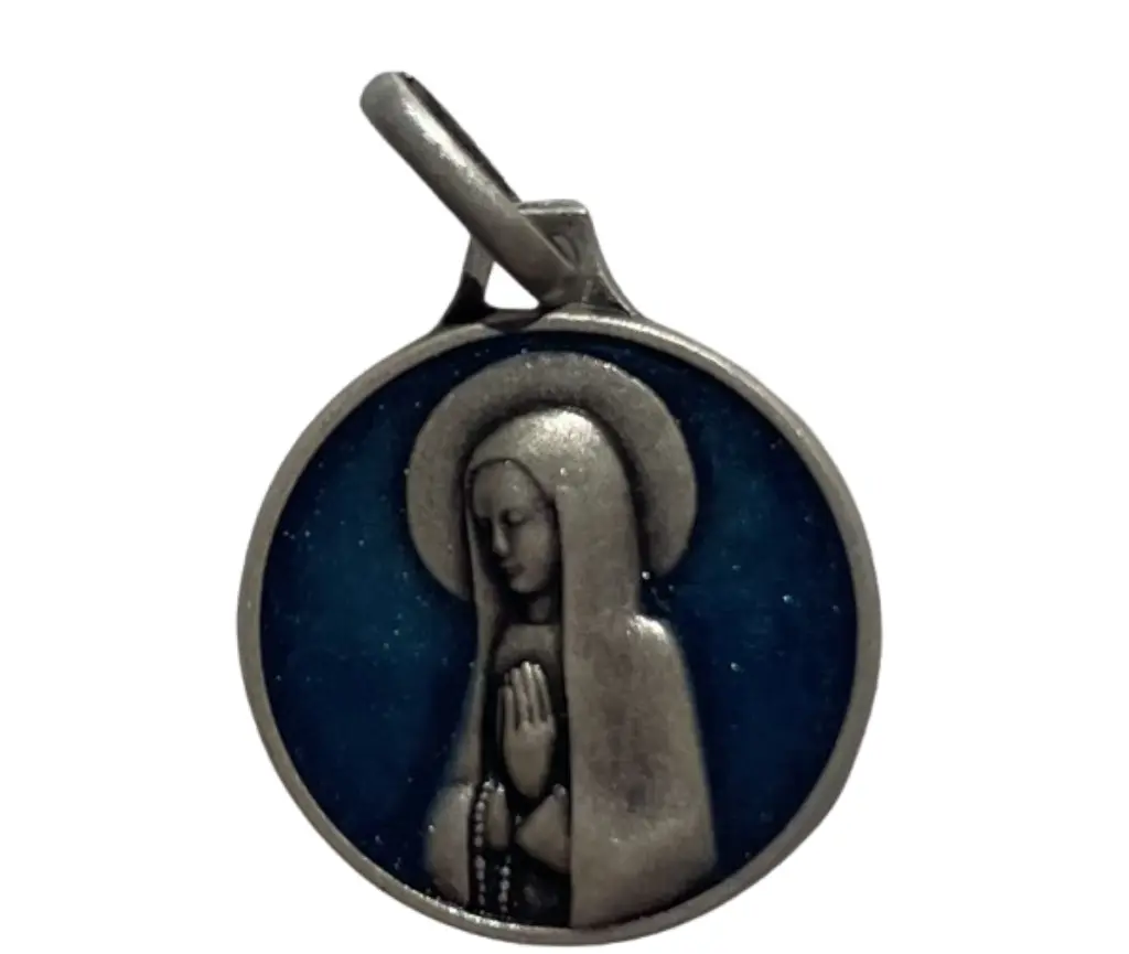 Virgen de los Pirineos latón plat 14mm