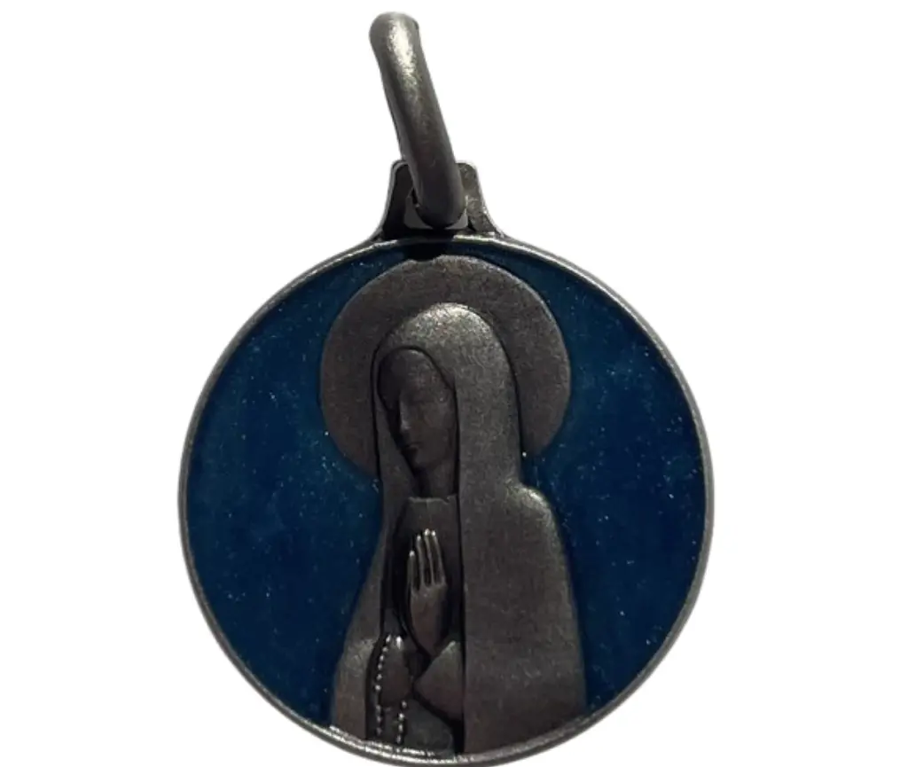 Virgen de los Pirineos latón plat 18mm