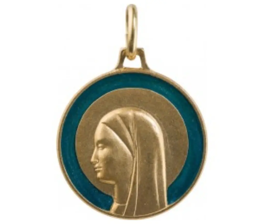 Virgen Bretona dorada latón 18mm