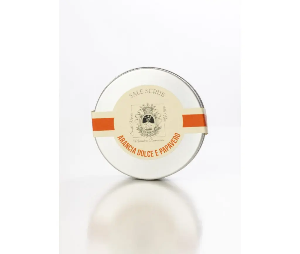 Exfoliante de sal naranja y amapola