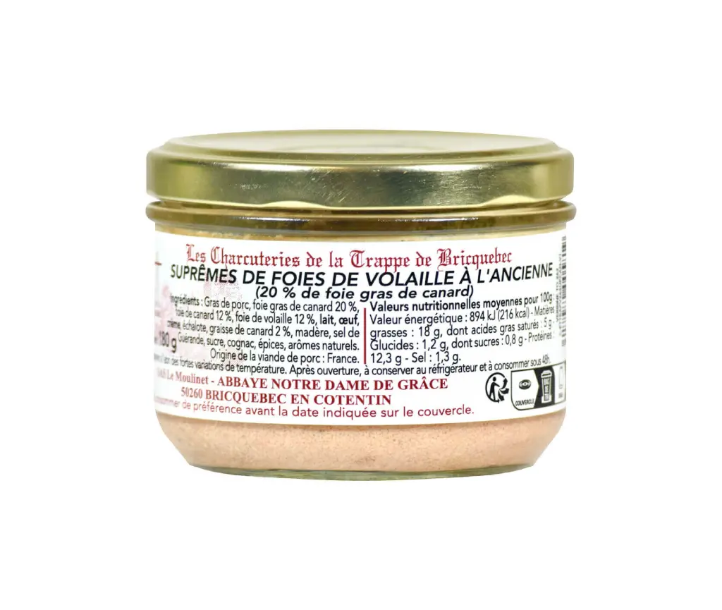 Paté con foie (20%) "Suprèmes de volaille à l'ancienne" 