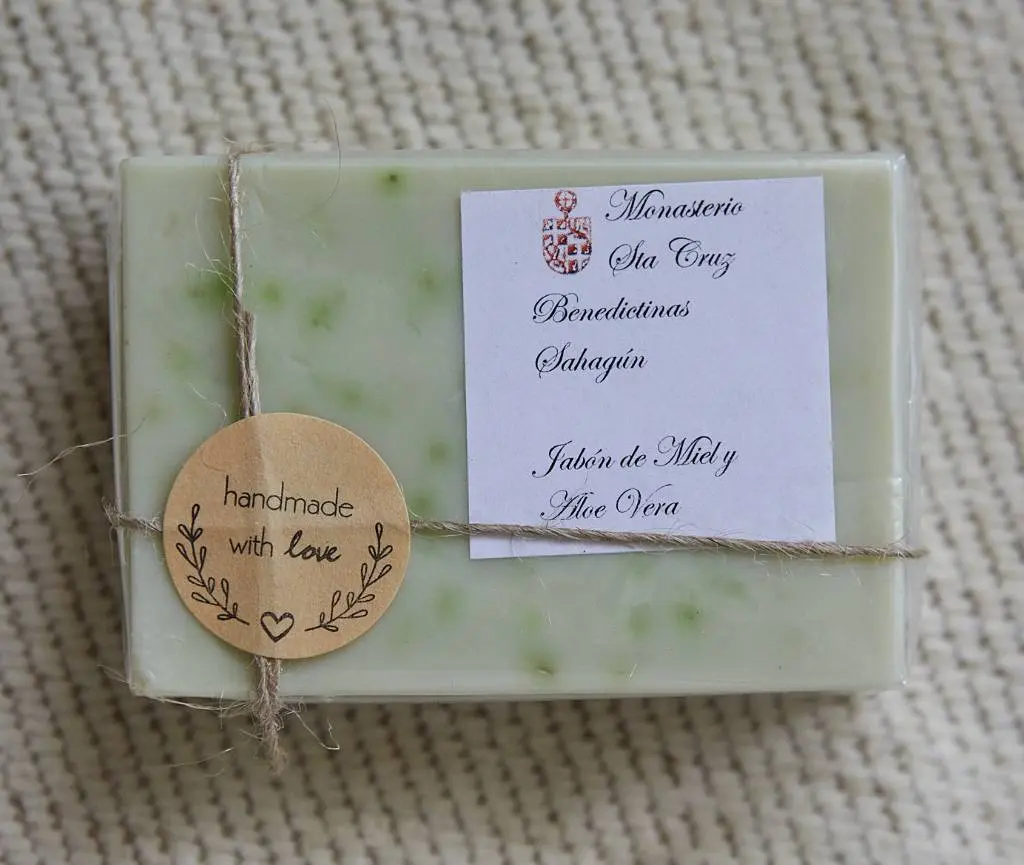 Jabón glicerina miel y aloe vera