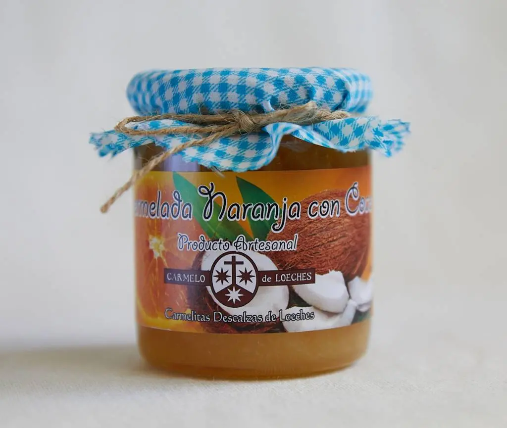 Mermelada de naranja con coco