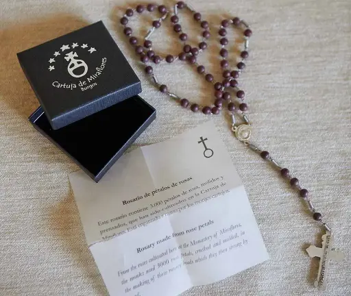 [11855] Rosario de pétalos de rosa