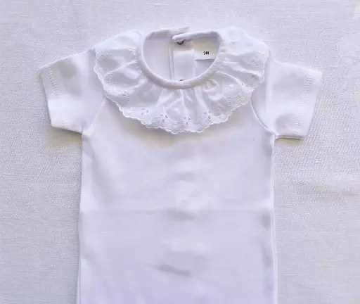 [11259] Body cuello bordado m/c