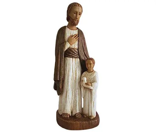 San José con el Niño y paloma