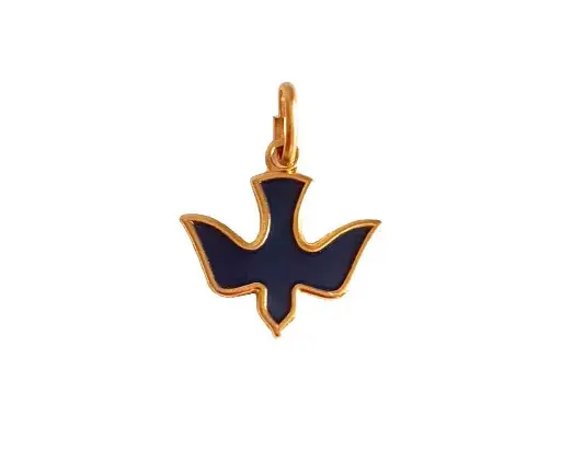 Medalla Espíritu Santo latón dorado