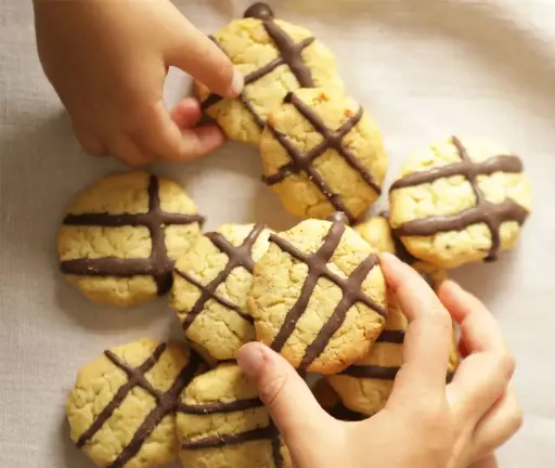 Noruegas con pistacho