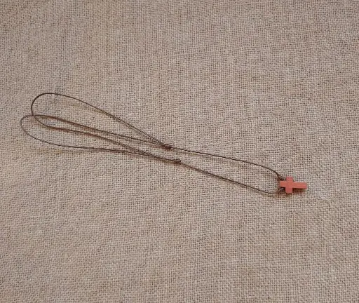 [12901] Cruz madera roja